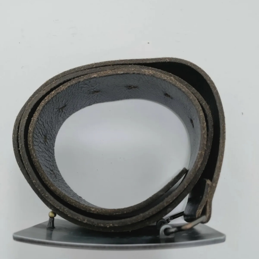 River Island Cassette Heavy Metal Buckle Belt Mens S (36in) - Picture 3 of 9